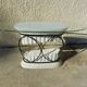 Console colonne grecque en fer forge et verre