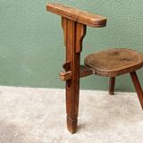 Milking chair, folk art, Alps, 19th century