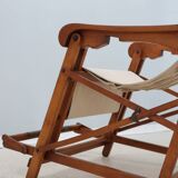 Mid century F.lli Castelli folding deck chair 1940s