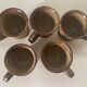5 stoneware cups