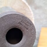 Lampe a poser en céramique signé Belka, Danemark abat jour en corde