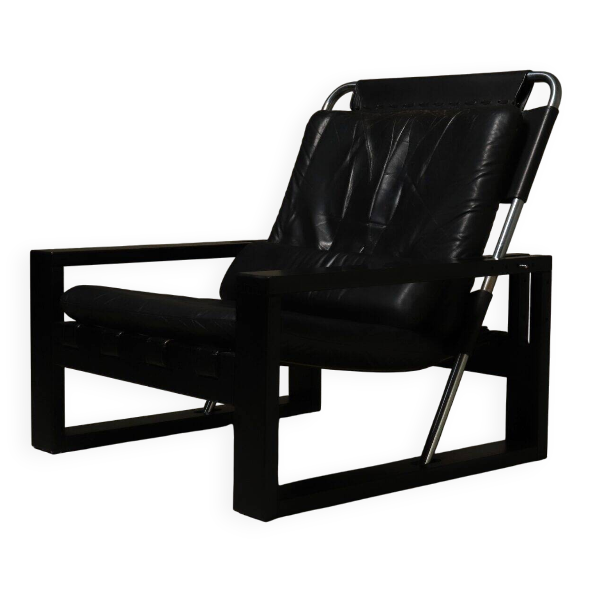 Brutalist lounge chair by Sonja Wasseur 1970s