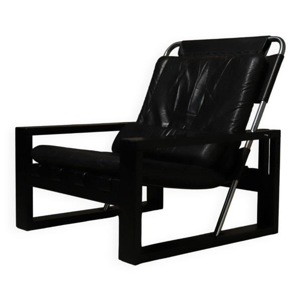 Fauteuil brutaliste par Sonja Wasseur années 1970