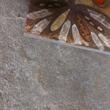 Plate, enamelled lava panel J.G Picard, Vallauris