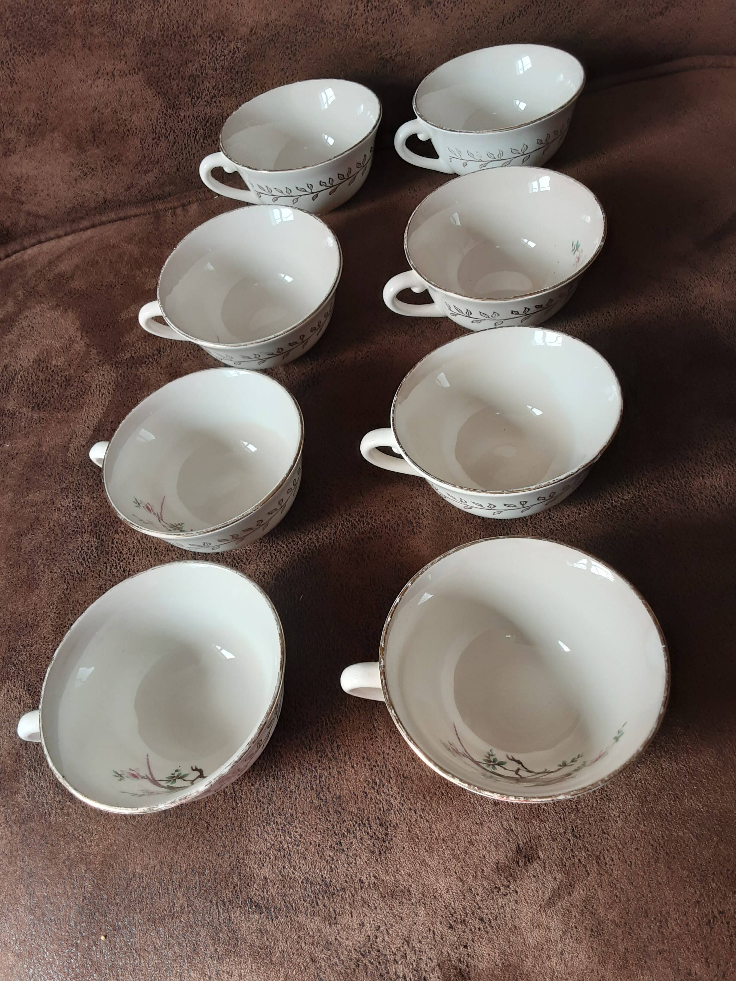 Set of 8 Gien cups