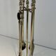 Neoclassical Fire Necessity in Brass with Ball Finials Empi