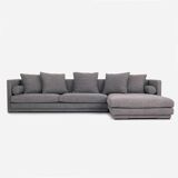 Canapé d’angle malmo mélange gris, design scandinave