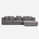 Canapé d’angle malmo mélange gris, design scandinave