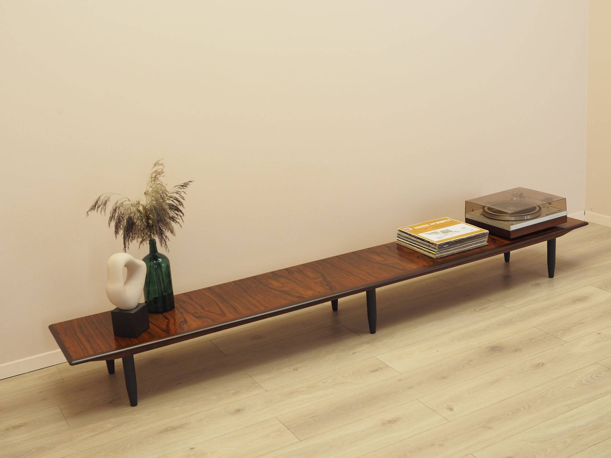 Danish rosewood sideboard, low open design, 1960s