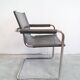 Pair of Bauhaus visitor chairs in leather by Mart Stam, Matteo Grassi