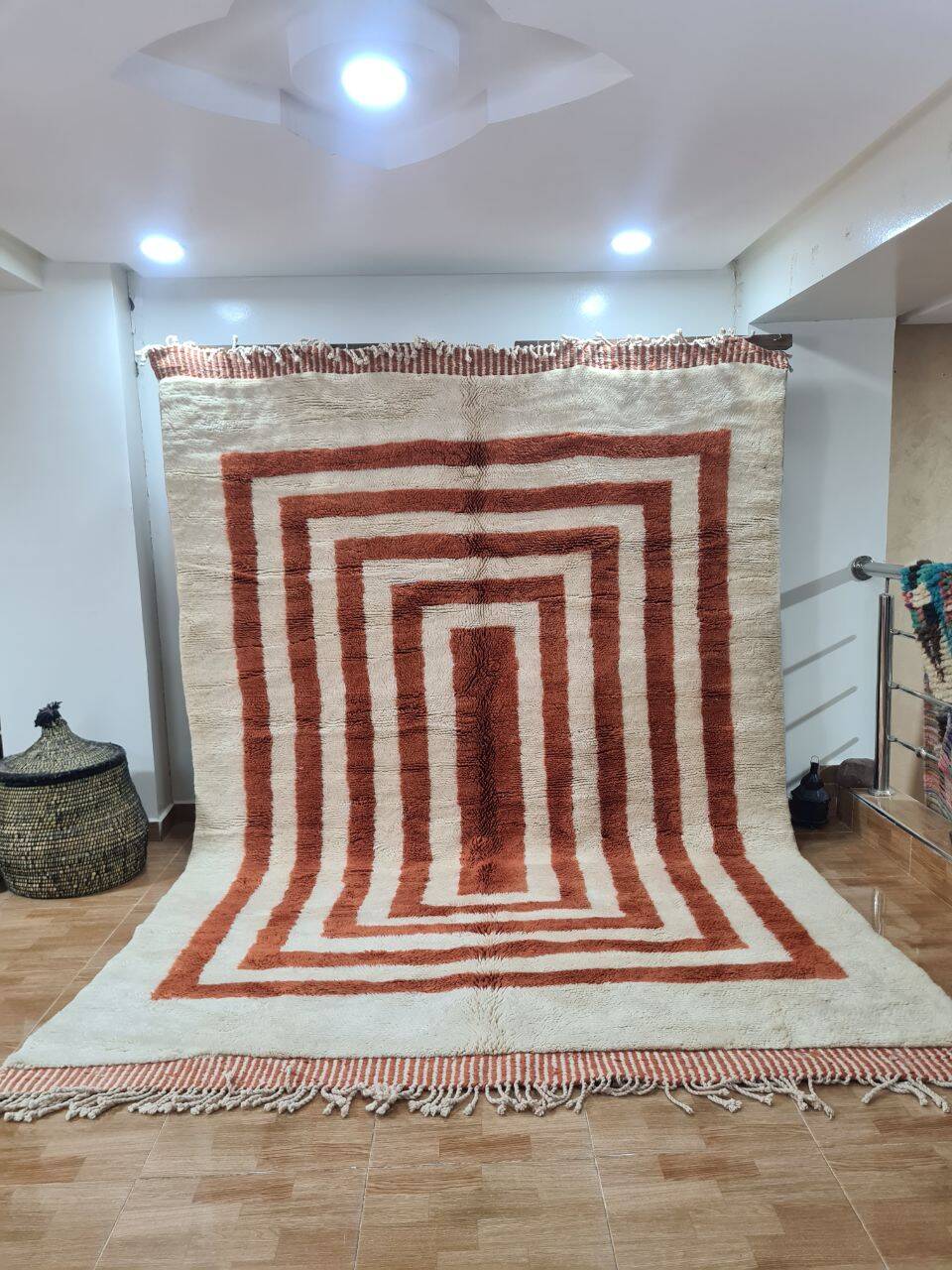 Mrirt rug in pure wool, handmade - 300 X 200 CM
