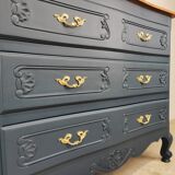 Renovated cherry wood chest of drawers