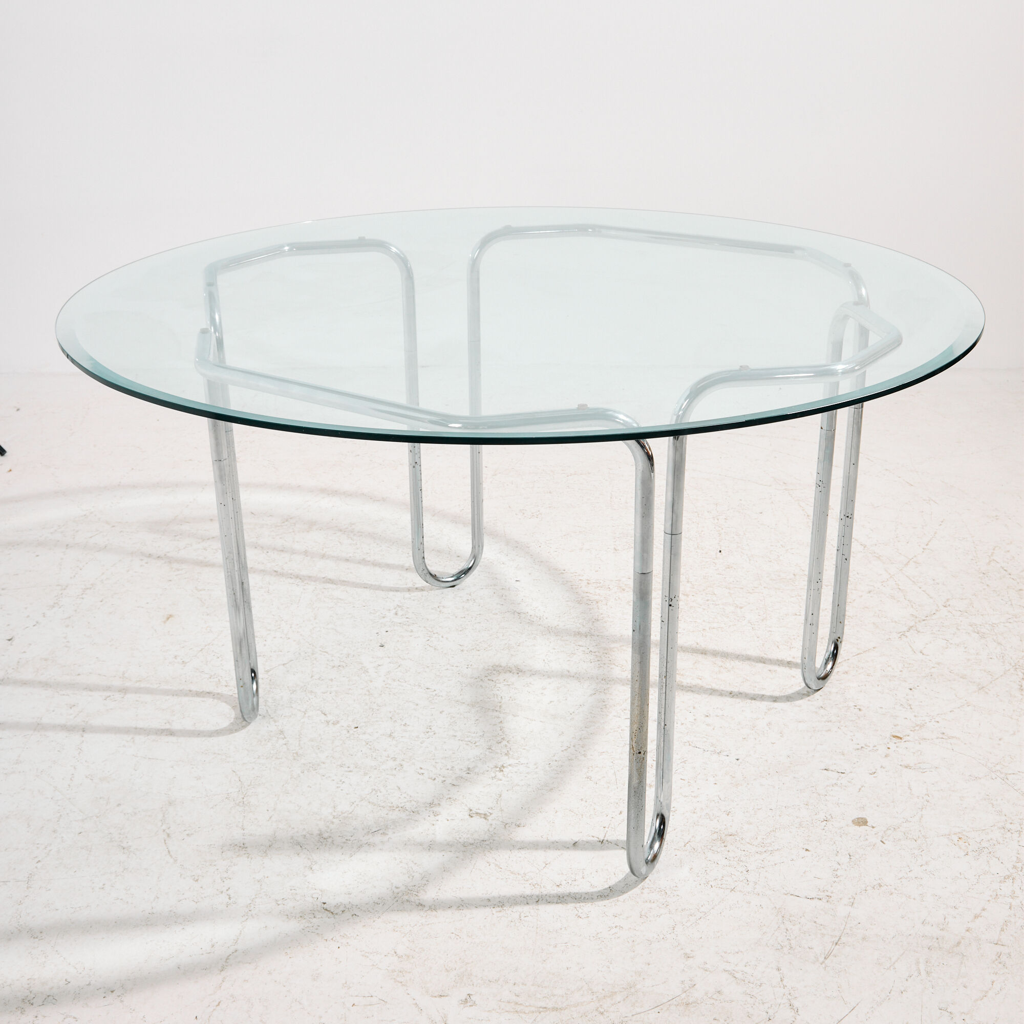 Italian chrome dining set, 7-piece set