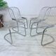 4 chrome chairs