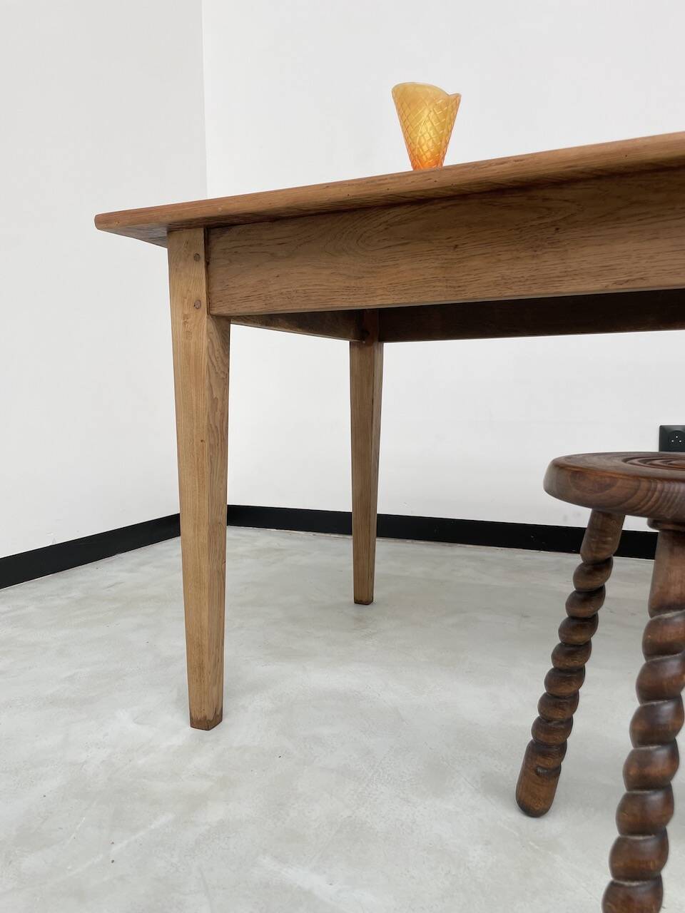 Pine and oak farmhouse table 220 cm