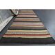 Vintage Turkish Oushak Handmade Wool Cotton Beige Runner Rug 78x263