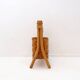 Vintage bamboo magazine rack in bohemian style - 1970s