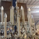 Bronze-colored wall light with 12 lights