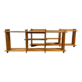 Pair of pine wall shelves