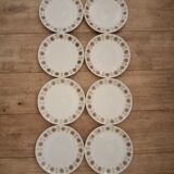 8 cheese plates porcelain from Chauvigny