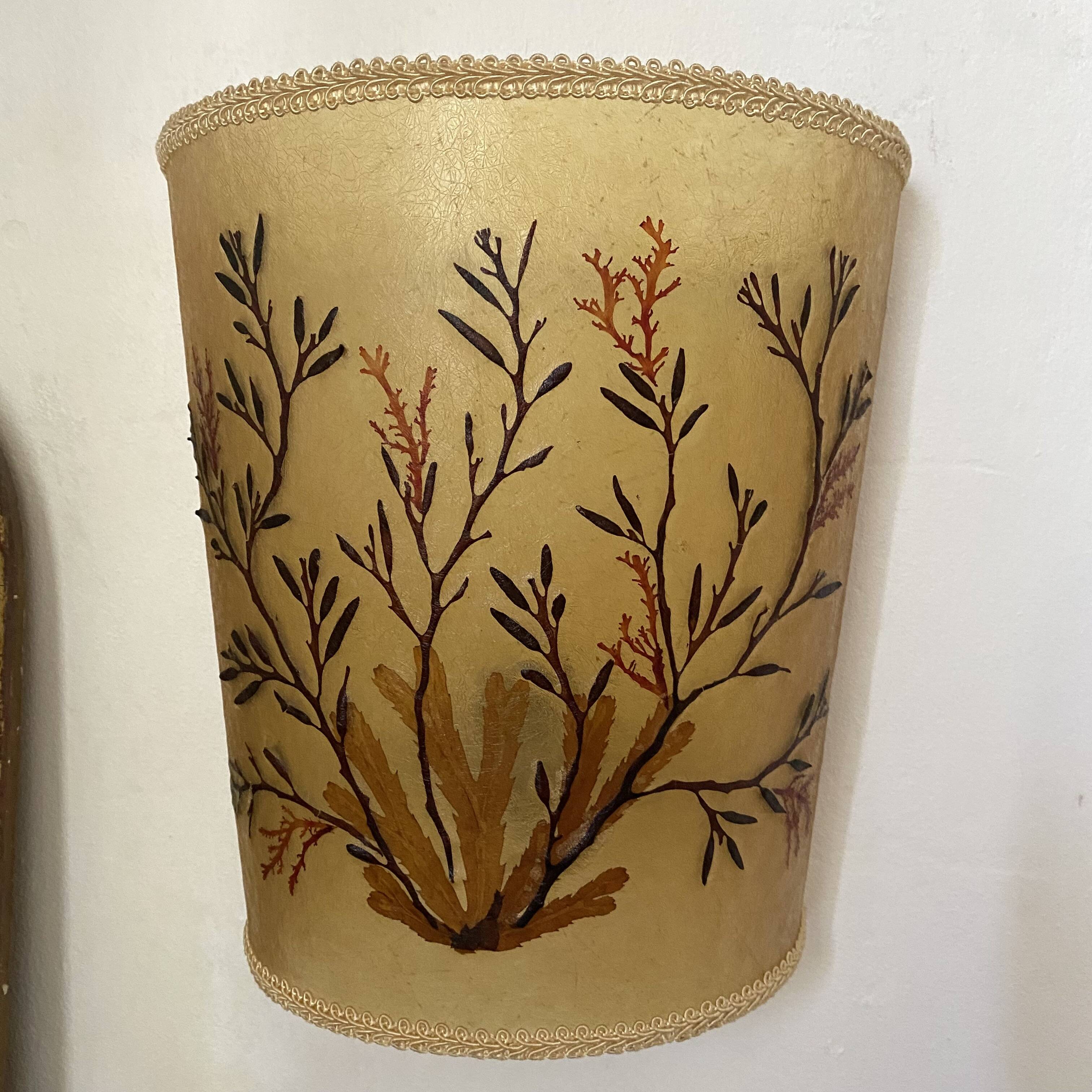 Paire d'appliques vintage herbiers