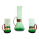 Pichet et 2 verres en verre vert Seguso, années 1950