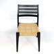 Scandinavian wooden and rope chairs
