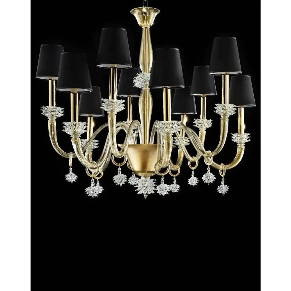 Modern Venetian Rostrato Murano Glass Chandelier by Simoeng for Simoeng
