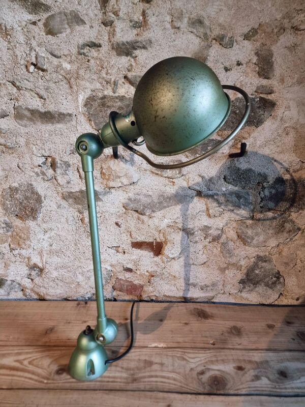 Lampe de bureau industrielle vintage Jielde – Lampe de travail réglable verte