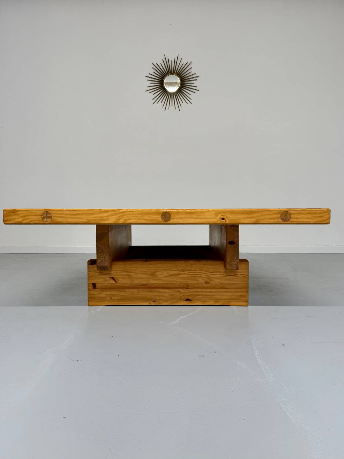 Pine coffee table "Kvadrat" design Wilhelmsson Andersson and Söner