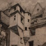 Gravure par René Pinard Archidiaconé de la Mée Nantes