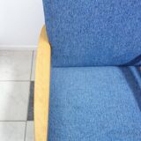 Set of two blue chairs 1960s