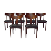 Série de 6 chaises Mahjongg Hollande années 60