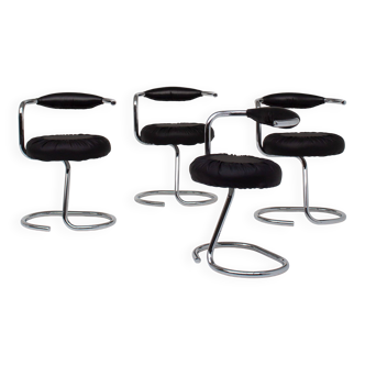 Set of Cobra chairs by Giotto Stoppino