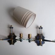 Pair of sputnik wall lights 1950