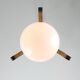 Lampe à Suspension Mid-Century Scandinave en Chrome et Opaline, 1960s