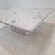 Italian Carrara Marble Coffee Table, 1980s