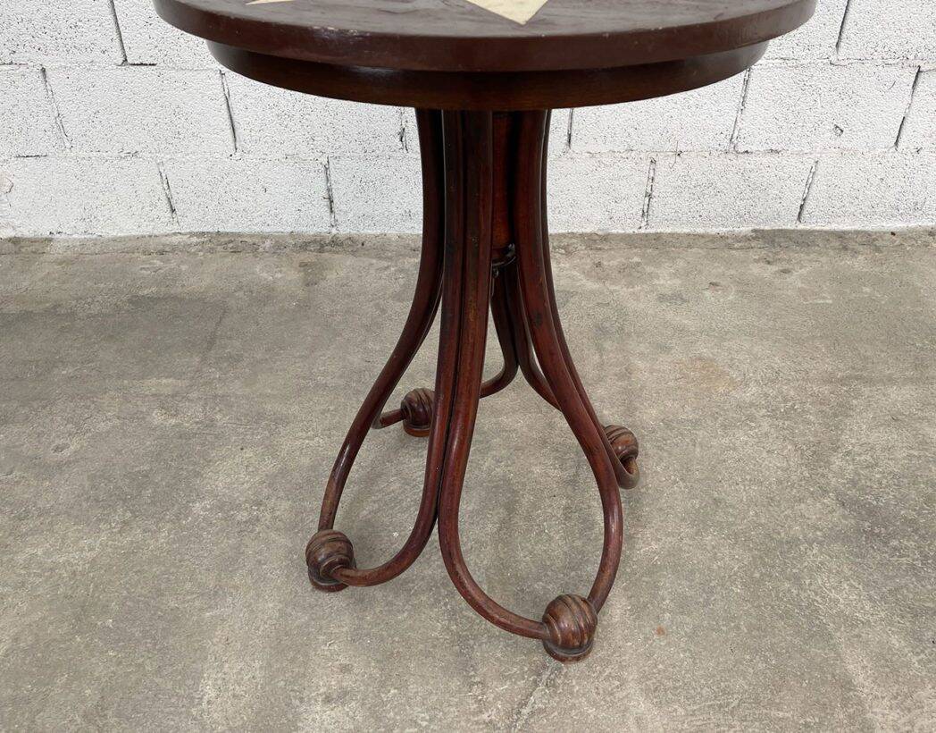 Thonet beech pedestal table from the 1900s