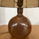 Table lamp with a stoneware base signed Baudat