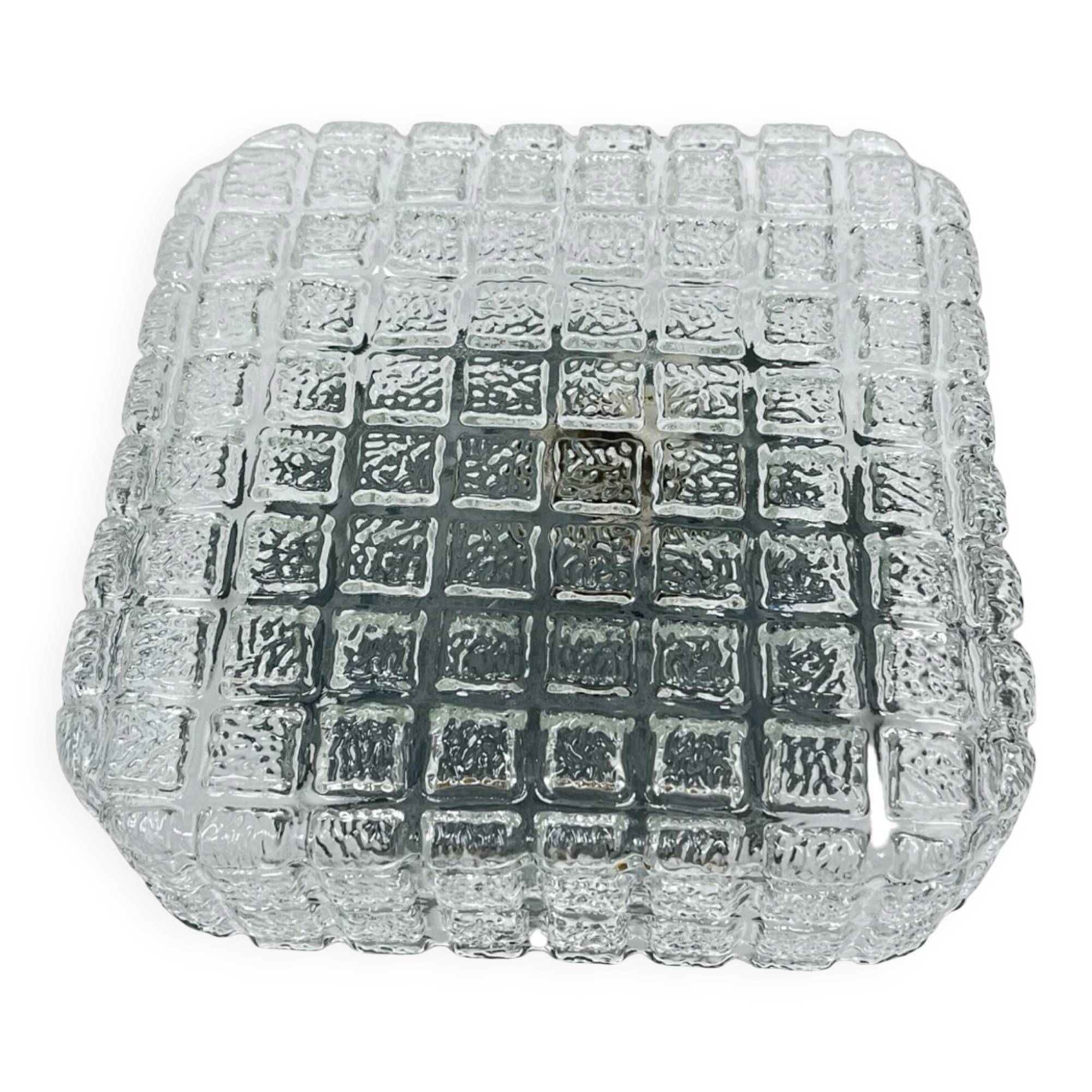 Cube Glass ceiling lamp – Staff Leuchten, Germany 1970s.