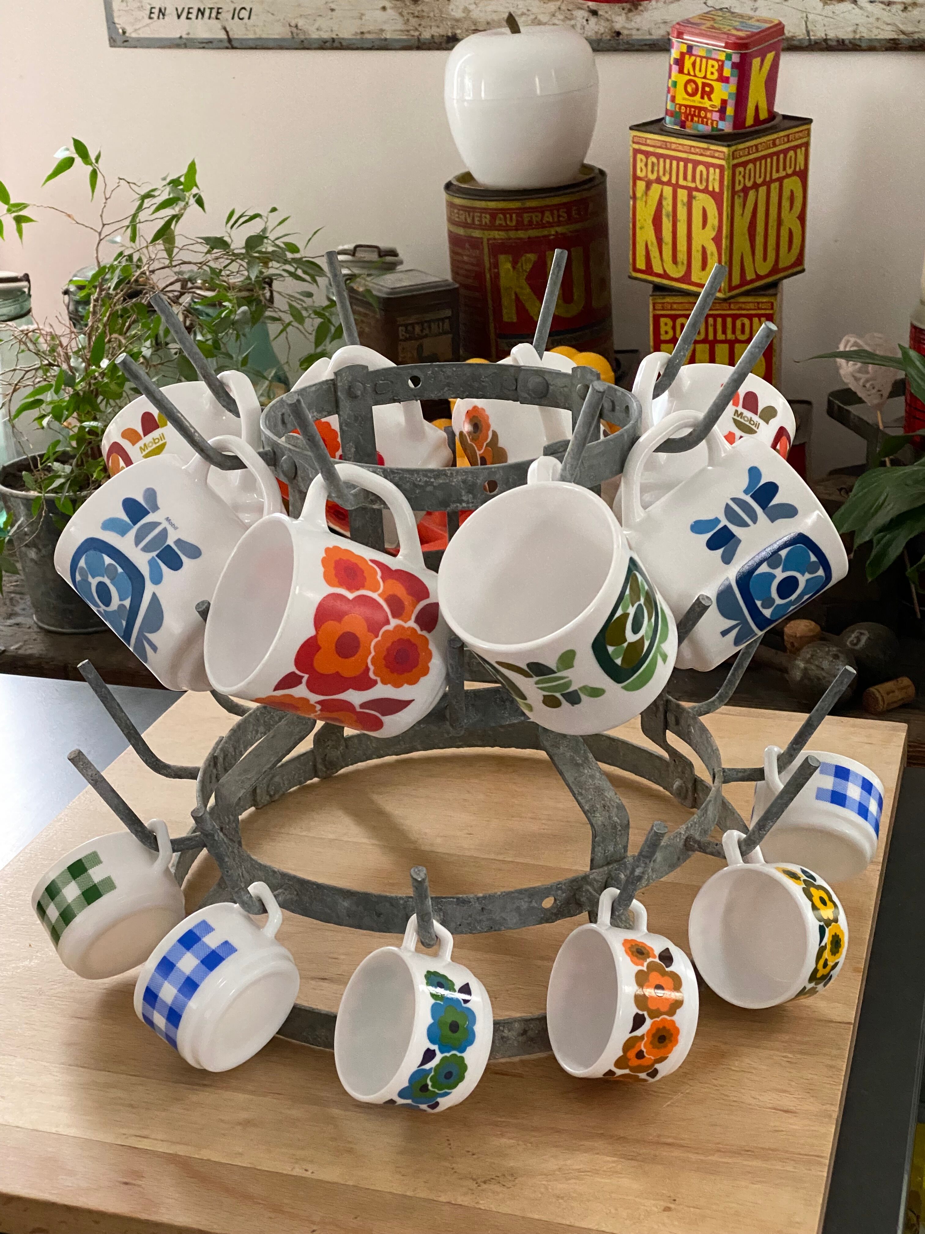 Hedgehog with vintage bottles