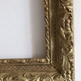 Old gilded wooden frame