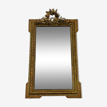 Miroir doré, 140x81 cm
