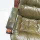 Ensemble de 2 fauteuils de salon vert olive – Göte Möbler, Suède, années 1970