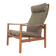 Mid-century oak high back lounge chair by Hartmut Lohmeyer for Wilkhahn, Germany 1960's