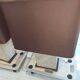 Imposing pair of lamps in Burgundy stone and brass art deco period