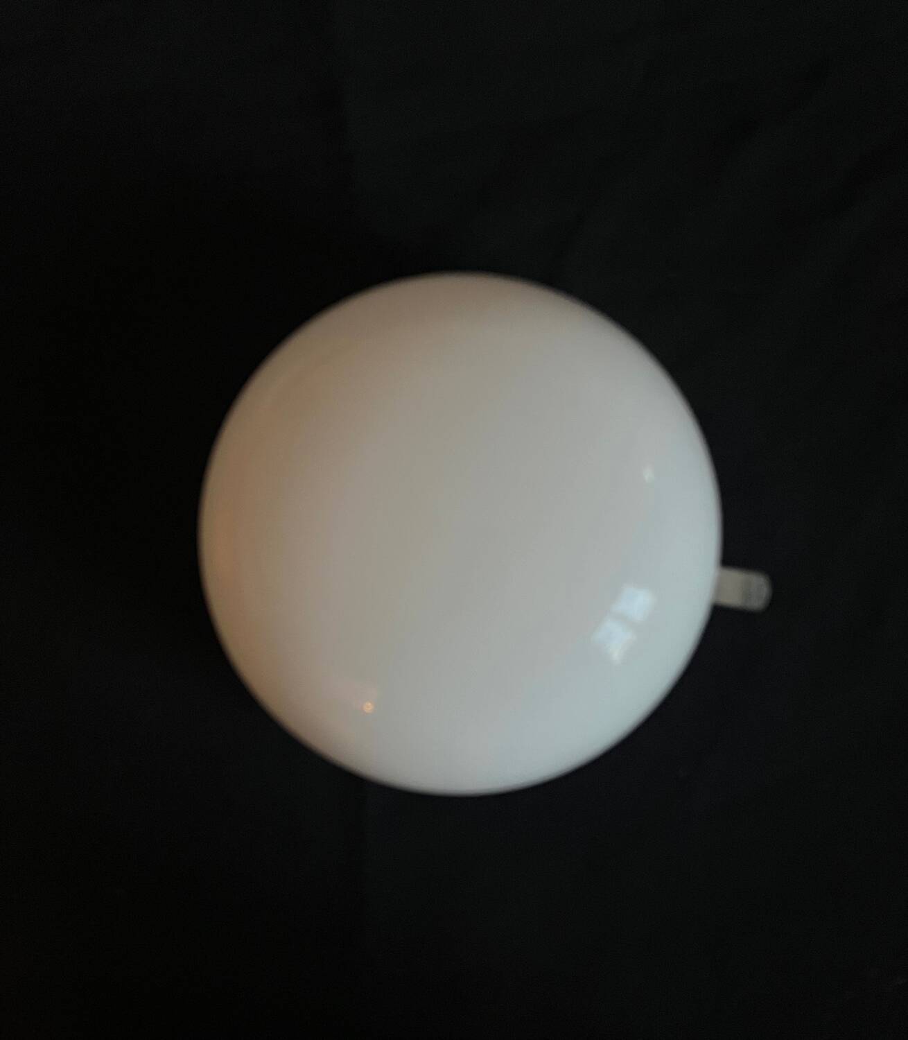 Vintage round opaline wall light