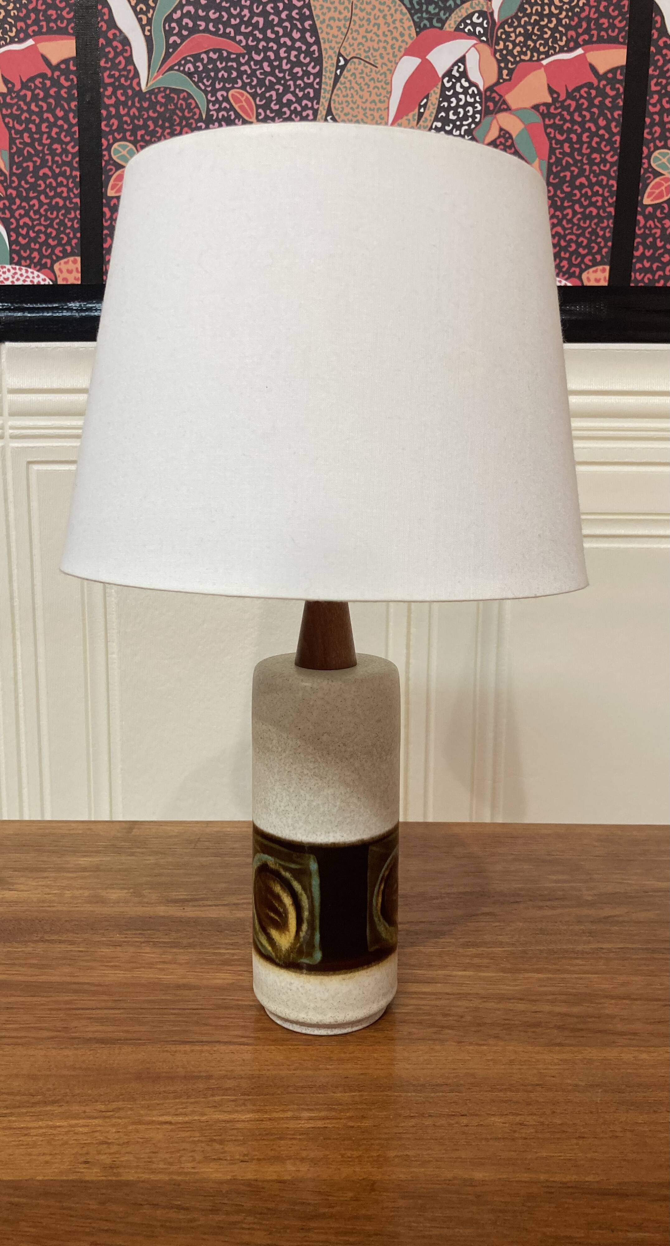 Ceramic lamp Scandinavian design 1950.