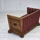 1960s, Danish 2-seater sofa, original condition, furniture wool, oak wood.