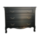 Black restyled vintage chest of drawers